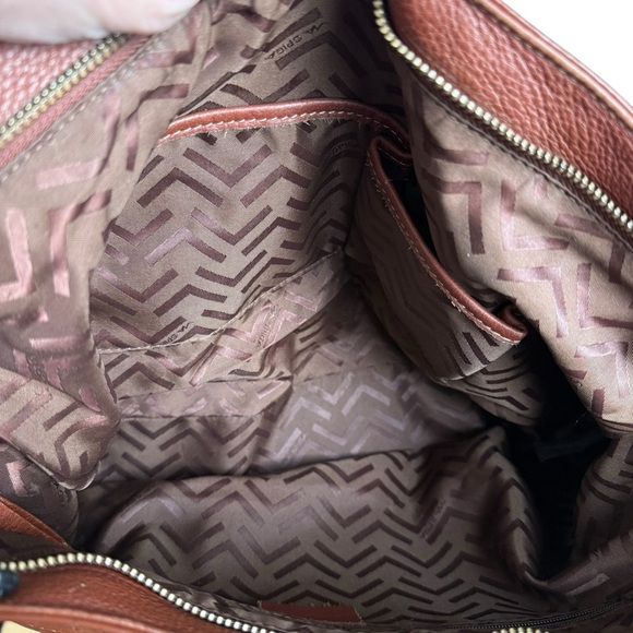 Via Spiga Erica Shoulder Bag – Style 35326 – Cigar Brown Pebbled Leather - Picture 11 of 12